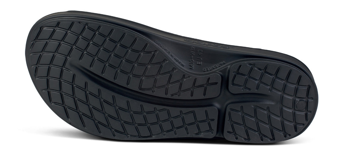FJ X OOFOS Men's OOahh Sport Slide Sandal - Black - Image 7
